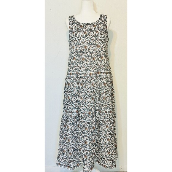 NWT Max Studio Size S Ditsy Floral Tiered Fully Lined Maxi Dress Modest Boho - Picture 1 of 12